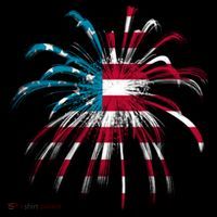 Usa Firework 4th Of July Long Sleeve Shirt thumb 2
