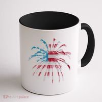 Usa Firework 4th Of July Coffee Mug thumb 1