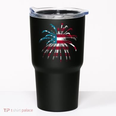 Usa Firework 4th Of July Tumbler