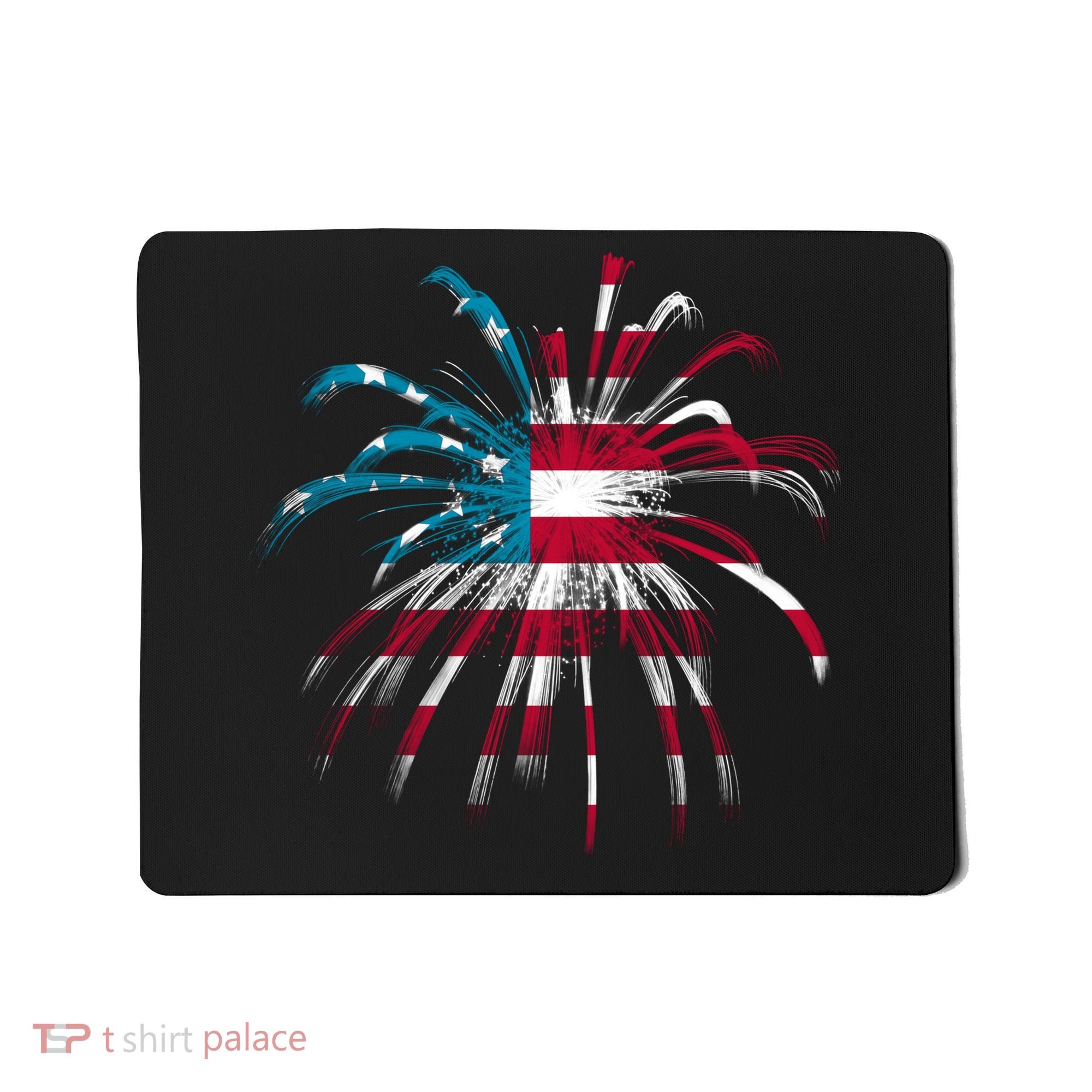 Usa Firework 4th Of July Mousepad