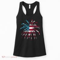 Usa Firework 4th Of July Women's Tank Top thumb 0