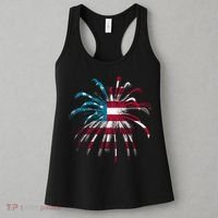 Usa Firework 4th Of July Women's Tank Top thumb 3