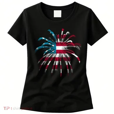 Usa Firework 4th Of July Women's T-Shirt