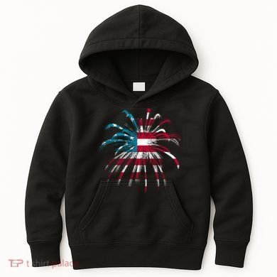 Usa Firework 4th Of July Kids Hoodie