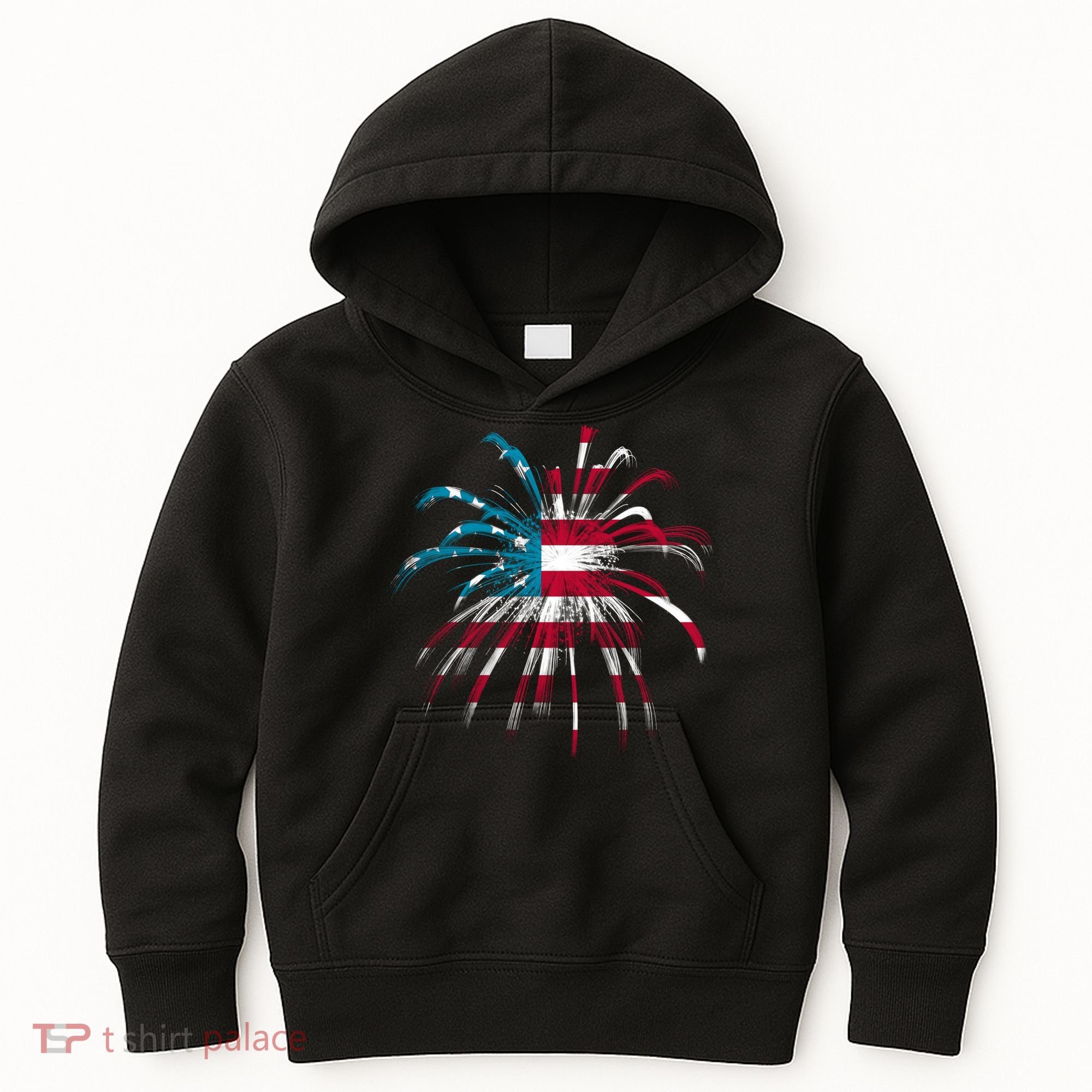 Usa Firework 4th Of July Kids Hoodie