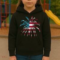 Usa Firework 4th Of July Kids Hoodie thumb 3