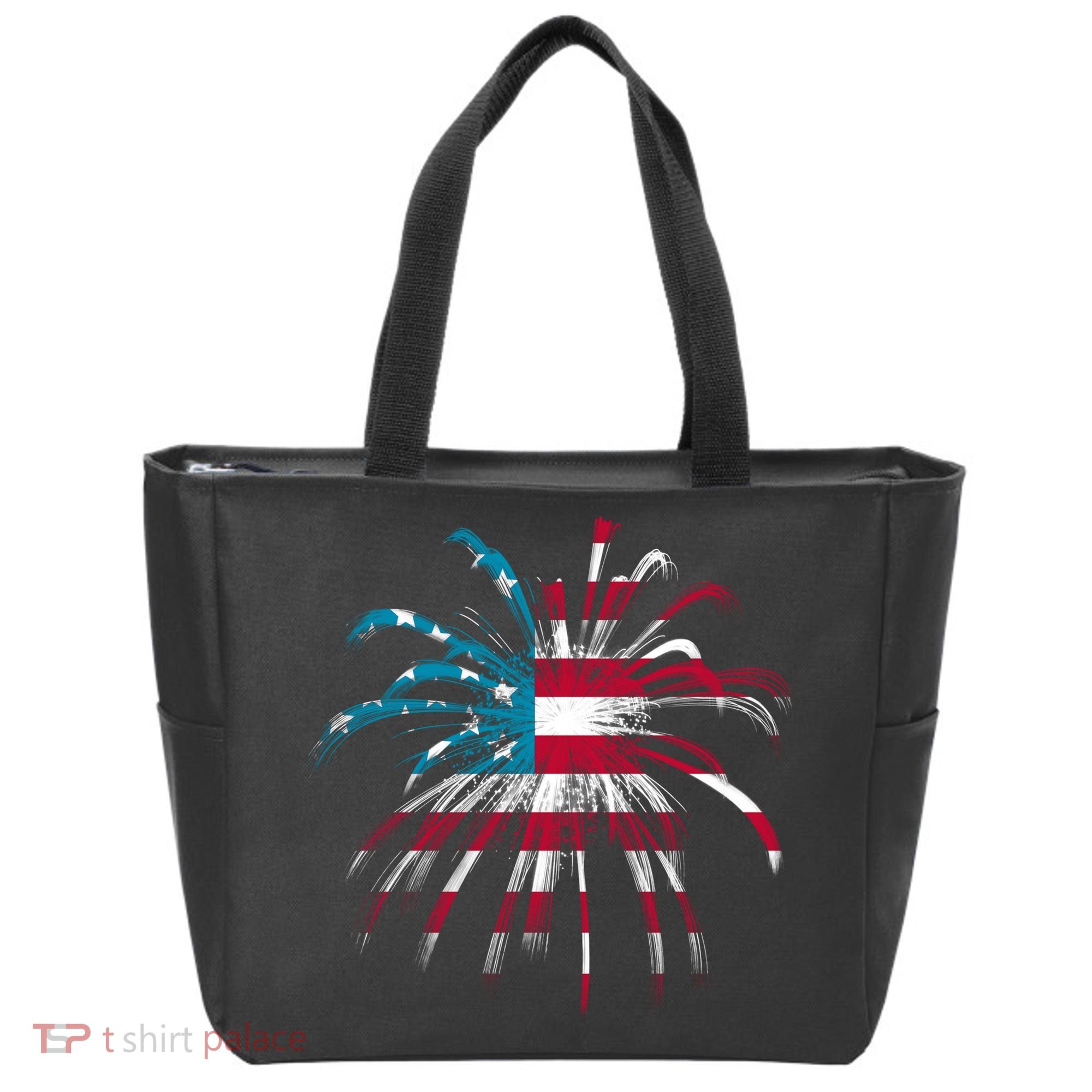 Usa Firework 4th Of July Tote Bag