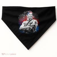 USA Fireworks Patriotic Ronald Reagan  USA-Made Doggie Bandana thumb 0