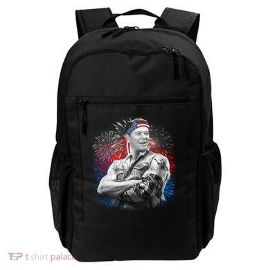 USA Fireworks Patriotic Ronald Reagan  Backpack