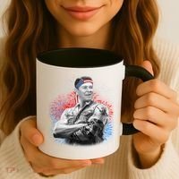 USA Fireworks Patriotic Ronald Reagan  Coffee Mug thumb 3