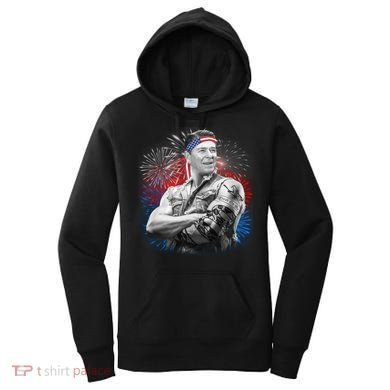 USA Fireworks Patriotic Ronald Reagan  Women's Hoodie