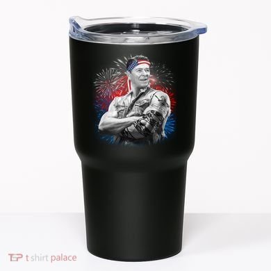 USA Fireworks Patriotic Ronald Reagan  Tumbler