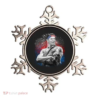 USA Fireworks Patriotic Ronald Reagan  Ornament