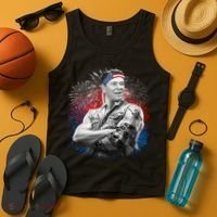 USA Fireworks Patriotic Ronald Reagan  Tank Top thumb 4