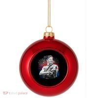 USA Fireworks Patriotic Ronald Reagan  Plastic Christmas Ball Ornament thumb 0