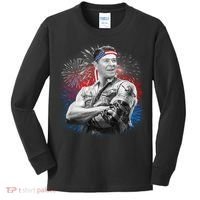 USA Fireworks Patriotic Ronald Reagan  Kids Long Sleeve Shirt thumb 0