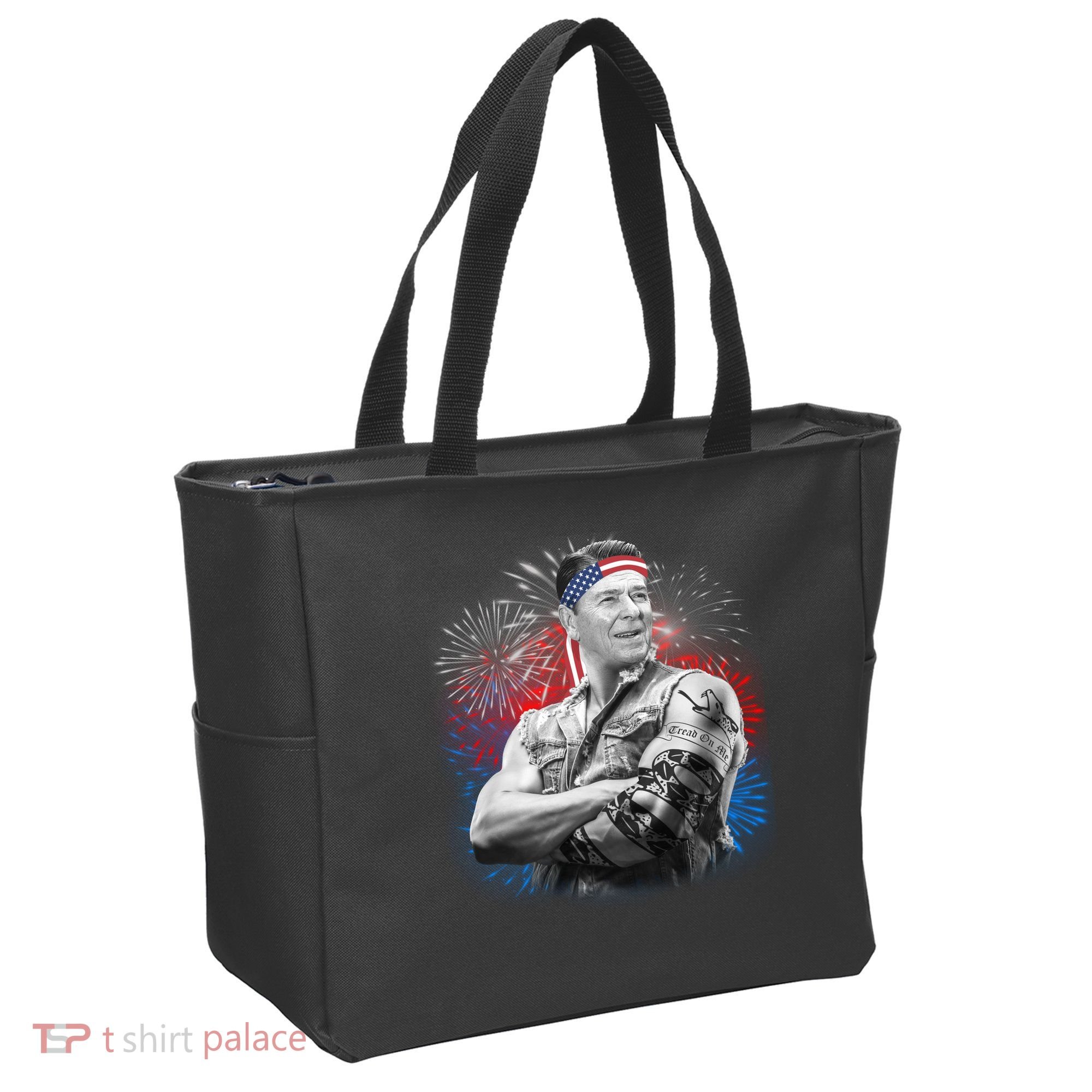 USA Fireworks Patriotic Ronald Reagan  Tote Bag