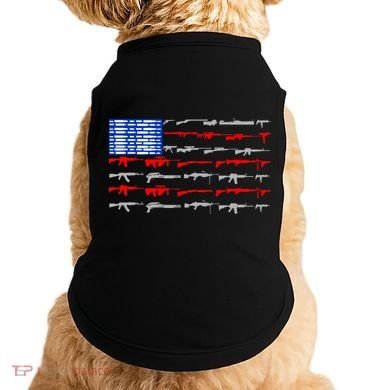 USA Flag: 2nd Amendment Gun Flag Rights Doggie Tank