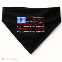 USA Flag: 2nd Amendment Gun Flag Rights USA-Made Doggie Bandana thumb 0