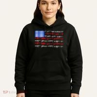 USA Flag: 2nd Amendment Gun Flag Rights Hoodie thumb 5