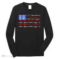 USA Flag: 2nd Amendment Gun Flag Rights Long Sleeve Shirt thumb 0