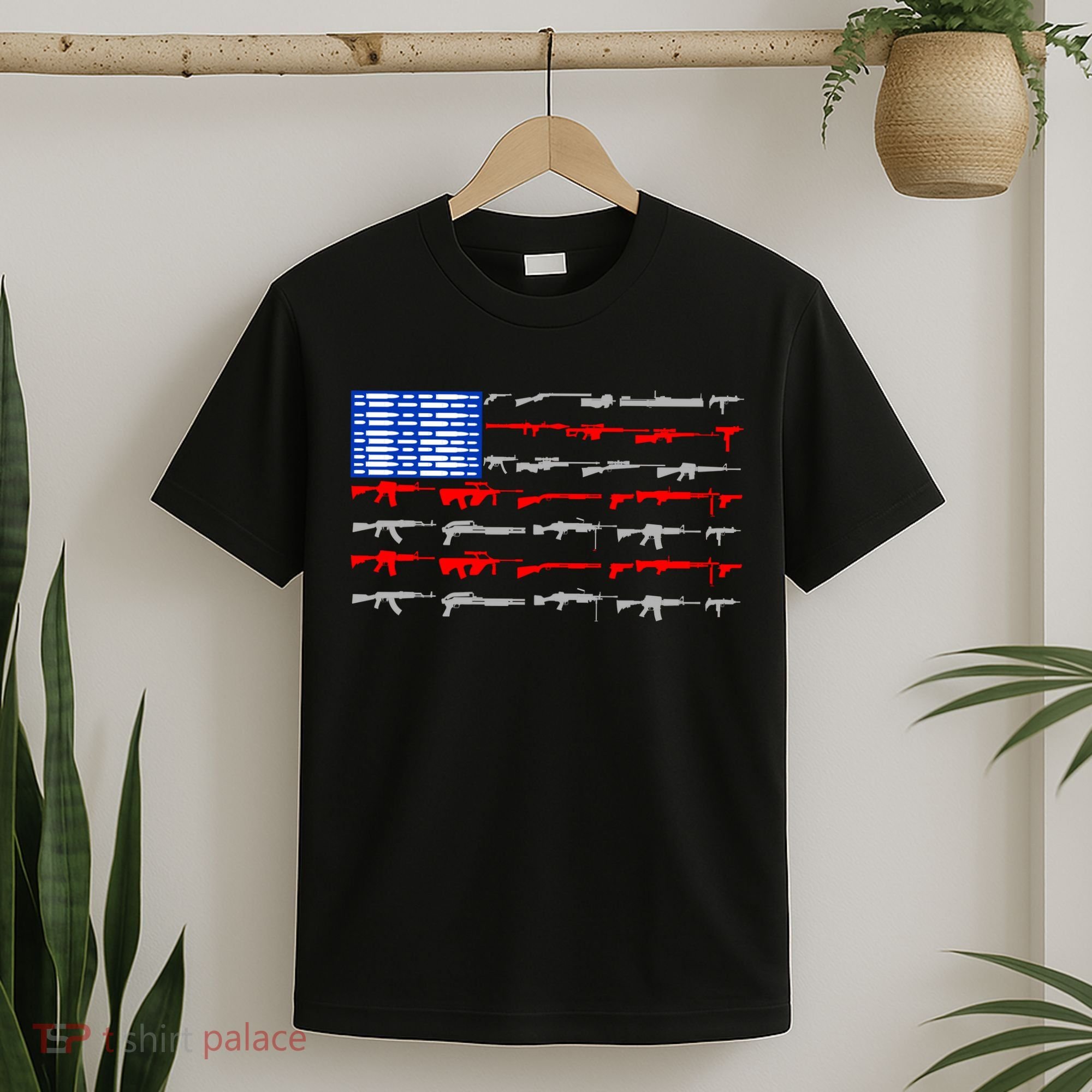 USA Flag: 2nd Amendment Gun Flag Rights T-Shirt