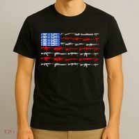 USA Flag: 2nd Amendment Gun Flag Rights T-Shirt thumb 3