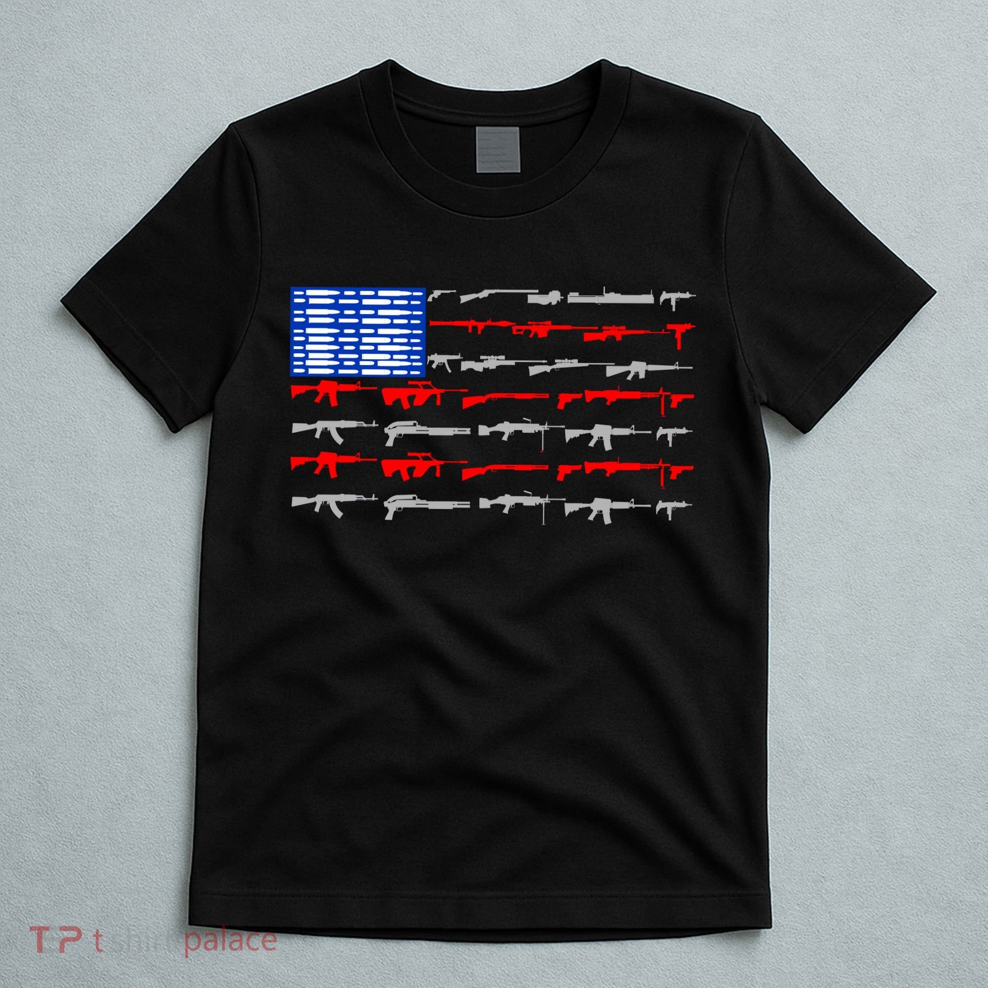 USA Flag: 2nd Amendment Gun Flag Rights T-Shirt