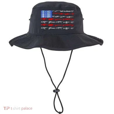 USA Flag: 2nd Amendment Gun Flag Rights Bucket Hat