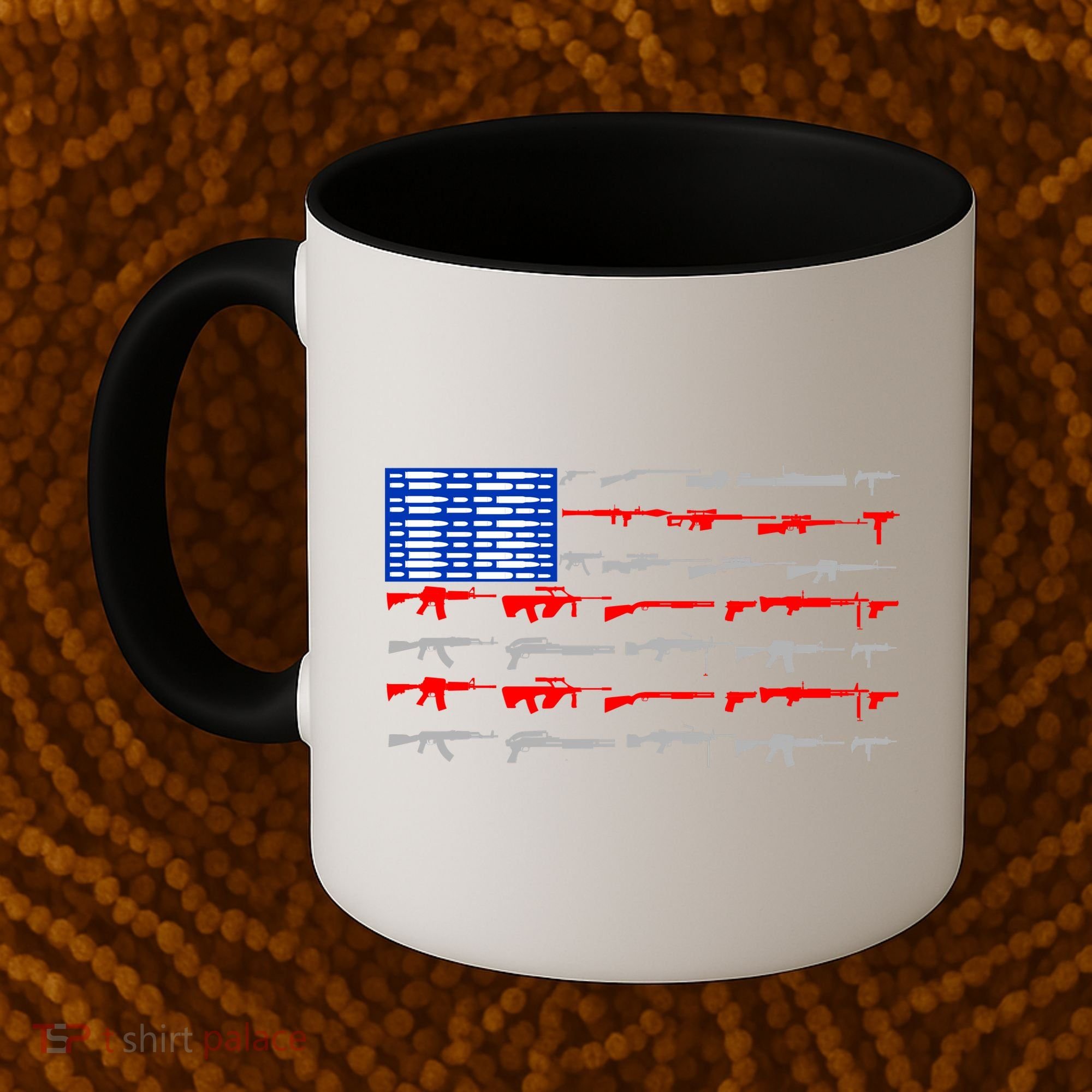 USA Flag: 2nd Amendment Gun Flag Rights Coffee Mug