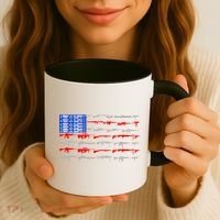 USA Flag: 2nd Amendment Gun Flag Rights Coffee Mug thumb 3