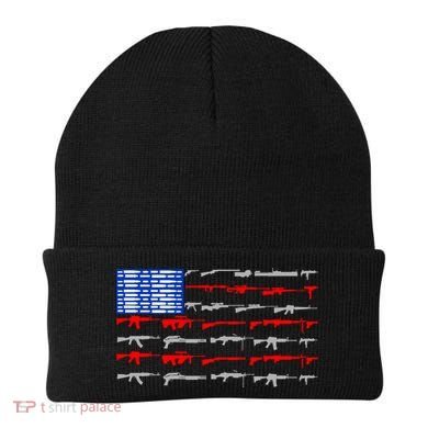 USA Flag: 2nd Amendment Gun Flag Rights Beanie