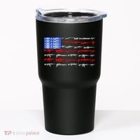 USA Flag: 2nd Amendment Gun Flag Rights Tumbler thumb 0
