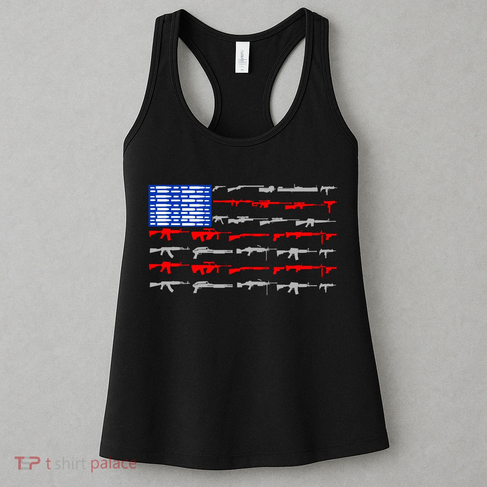 USA Flag: 2nd Amendment Gun Flag Rights Women's Tank Top