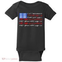 USA Flag: 2nd Amendment Gun Flag Rights Baby Bodysuit thumb 0