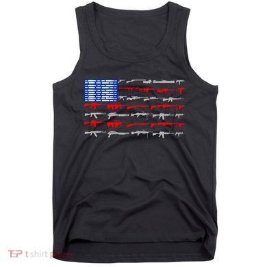 USA Flag: 2nd Amendment Gun Flag Rights Tank Top