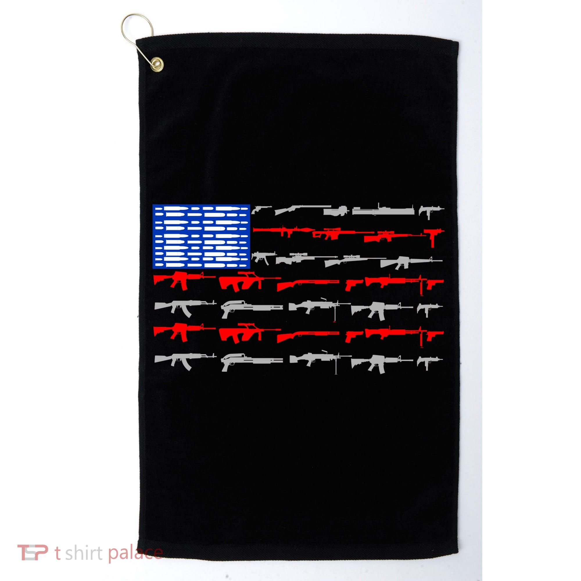 USA Flag: 2nd Amendment Gun Flag Rights Golf Towel