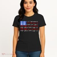USA Flag: 2nd Amendment Gun Flag Rights Women's T-Shirt thumb 4