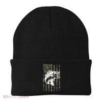 USA Flag Camo Camouflage Fish Beanie thumb 0