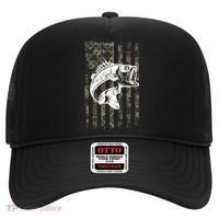 USA Flag Camo Camouflage Fish Hat thumb 0