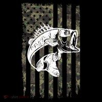 USA Flag Camo Camouflage Fish Toddler Hoodie thumb 2