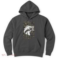 USA Flag Camo Camouflage Fish Hoodie thumb 0