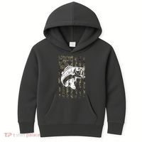 USA Flag Camo Camouflage Fish Kids Hoodie thumb 0