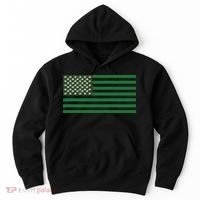 USA Flag Marijuana Cannabis Weed Styled Hoodie thumb 0
