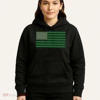 USA Flag Marijuana Cannabis Weed Styled Hoodie thumb 5
