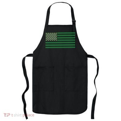 USA Flag Marijuana Cannabis Weed Styled Apron
