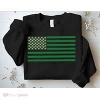 USA Flag Marijuana Cannabis Weed Styled Sweatshirt thumb 2