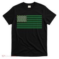USA Flag Marijuana Cannabis Weed Styled T-Shirt thumb 0