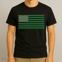 USA Flag Marijuana Cannabis Weed Styled T-Shirt thumb 3
