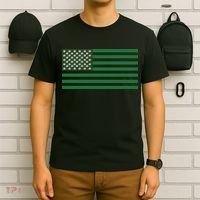 USA Flag Marijuana Cannabis Weed Styled T-Shirt thumb 6